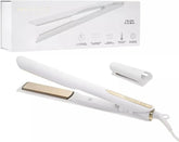 Kristin Ess 3-in-One Professional Titanium Hair Straightener, Curler & Waver for Women - Dual Voltage - 440 Degrees - 1 1/4" - Wet to Dry - Ionic Flat Iron, Curler 2 in 1 - Frizzy, Curly + Thick Hair