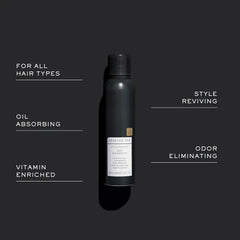 Kristin Ess Volumizing Vitamin C Dry Shampoo Spray for Oily Hair + Frizz - Oil Absorbing Style Extender with Minimal Residue - Powder Spray - Sulfate Free + Vegan + Color Safe - Fresh Pear Fragrance