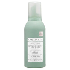 Kristin Ess Heat Protectant Hair Mousse for Women, 4-in-1 Volumizing Styling Foam for Blow Out that Softens, Detangles, Adds Shine and Reduces Frizz for Long Lasting Hairstyle for Fine to Curly Hair
