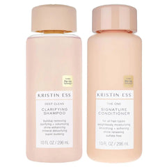 Kristin Ess Deep Clean Clarifying Shampoo and Conditioner Set for Oily & Dry Damaged Hair & Build Up - Moisturizes, Smooths, Detangles + Softens Hair - Sulfate Free, Color + Keratin Safe - 10oz