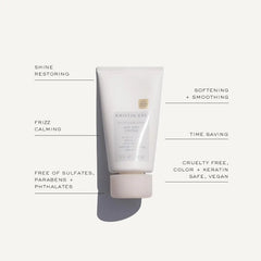 Kristin Ess Hair Weightless Shine Air Dry Cream for Curl Definition, Smoothing + Blowout Prep - Frizz Control - Light Hold - Women's Styling Product for Frizzy, Wavy + Curly Hair - Vegan