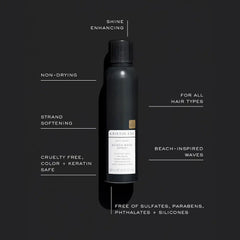 Kristin Ess Hair Soft Shine Beach Wave Hair Spray for Soft Texture + Shine, Non-Drying, Wavy Hair Styling Product, 6.7 oz