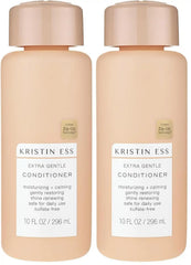 Kristin Ess Hair Extra Gentle Conditioner for Sensitive Skin + Scalp, Moisturizing + Hydrating Conditioner for Dry Hair, Vegan, Color Safe + Keratin Safe, 10 fl oz (Pack of 2)