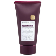 Kristin Ess+ Peptide Bond Repair Leave-In Treatment for Damaged Hair, 5 oz | Repairs damaged hair, strengthens bonds, reduces breakage, smooths frizz, and provides heat protection up to 450°F