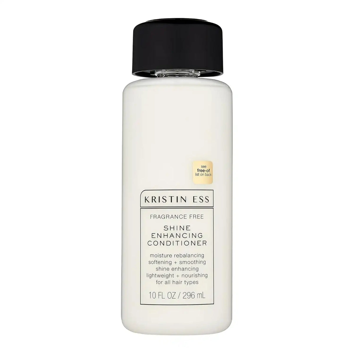 Kristin Ess Hair Fragrance Free Shine Enhancing Conditioner for Moisture, Hydration + Shine, Vegan, Paraben, Sulfate, Phthalate and Silicone Free, Gluten Free, 10 fl. oz.