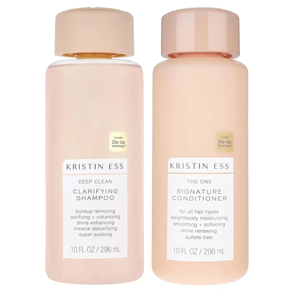 Kristin Ess Deep Clean Clarifying Shampoo and Conditioner Set for Oily & Dry Damaged Hair & Build Up - Moisturizes, Smooths, Detangles + Softens Hair - Sulfate Free, Color + Keratin Safe - 10oz