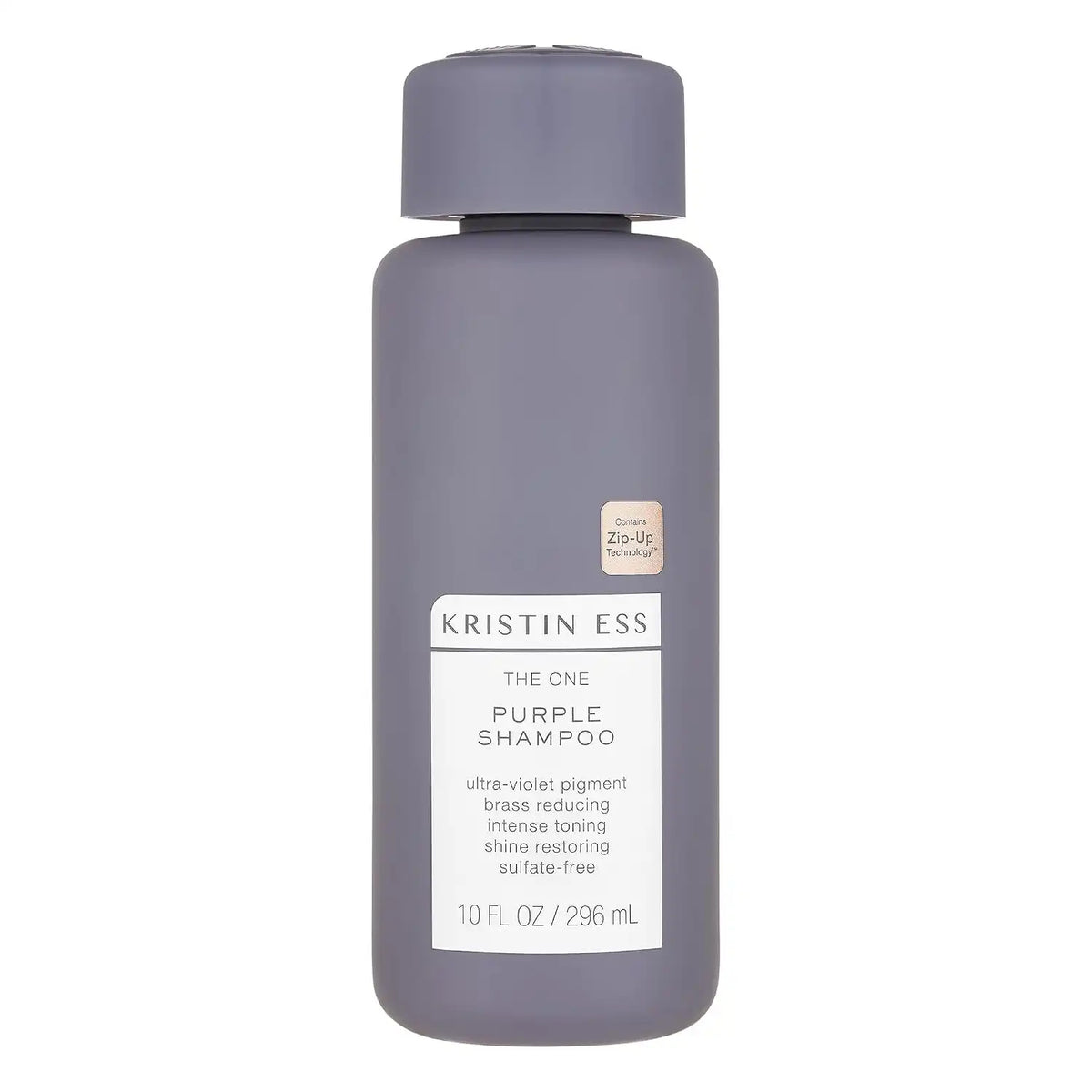 Kristin Ess Hair The One Purple Shampoo for Toning Blonde Hair - Neutralizes Brass + Yellow Tones, Shine Restoring - Sulfate, Silicone and Paraben Free, Color + Keratin Safe, 10 fl. oz.